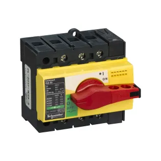 Schneider Electric 28920, ComPact INS, 80 Amper, 3 Kutuplu, Kırmızı-Sarı Yük Ayırıcı, 15 kA, INS80
