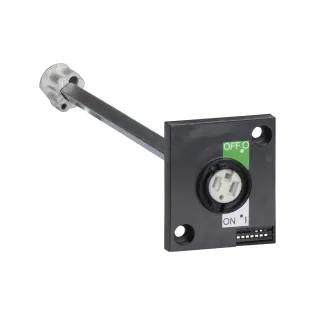 Schneider Electric 28943, ComPact INS, INS40-INS160 Yük Ayırıcılar için Yandan Uzatmalı Siyah Döner Kurma Kolu