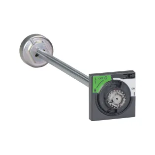 Schneider Electric 31288, ComPact INS, INS630B-INS2500 Yük Ayırıcılar için Önden Uzatmalı Siyah Döner Kurma Kolu,Kısa Şaft