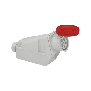 Schneider Electric 81195, Pratika, 5x125 Amper, 3P+N+T, Duvar Prizi, Vida Bağlantılı, IP67