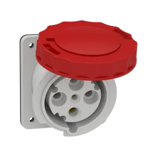 Schneider Electric 81282, Pratika, 4x63 Amper, 3P+T, Eğik Makine Prizi, Vida Bağlantılı, IP67