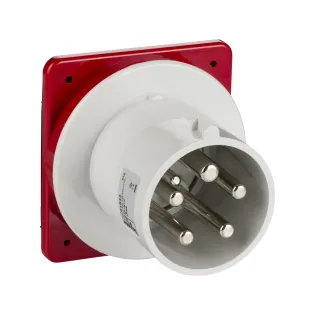 Schneider Electric 81533, Pratika, 5x63 Amper, 3P+N+T, Düz Makine Fişi, Vida Bağlantılı, IP44