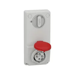 Schneider Electric 82035, Pratika, 4x16 Amper, 3P+T, Makine Prizi, Anahtarlı, IP44