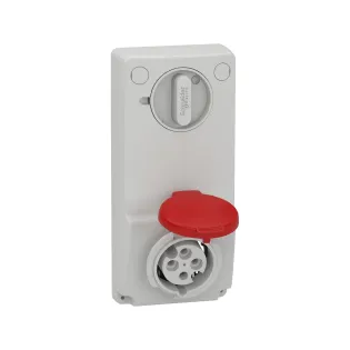 Schneider Electric 82035, Pratika, 4x16 Amper, 3P+T, Makine Prizi, Anahtarlı, IP44