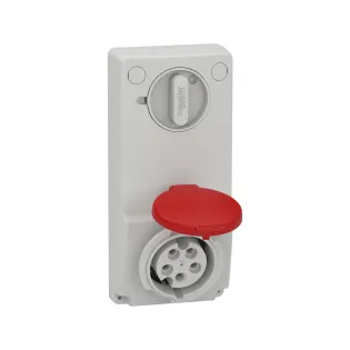 Schneider Electric 82036, Pratika, 5x16 Amper, 3P+N+T, Makine Prizi, Anahtarlı, IP44