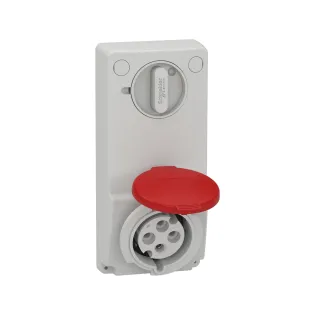 Schneider Electric 82046, Pratika, 4x32 Amper, 3P+T, Makine Prizi, Anahtarlı, IP44