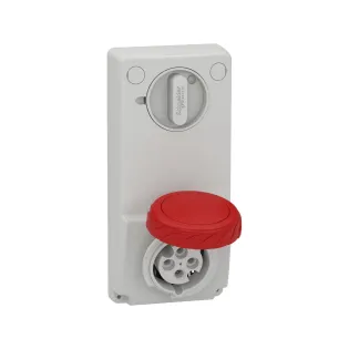 Schneider Electric 82085, Pratika, 4x16 Amper, 3P+T, Makine Prizi, Anahtarlı, IP65