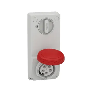 Schneider Electric 82086, Pratika, 5x16 Amper, 3P+N+T, Makine Prizi, Anahtarlı, IP65