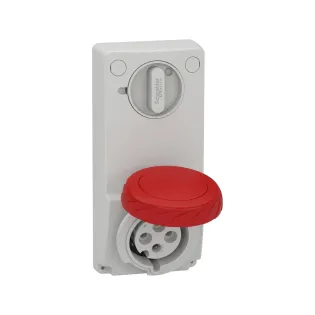 Schneider Electric 82096, Pratika, 4x32 Amper, 3P+T, Makine Prizi, Anahtarlı, IP65