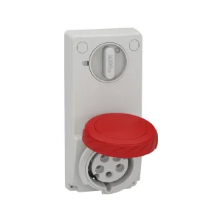 Schneider Electric 82097, Pratika, 5x32 Amper, 3P+N+T, Makine Prizi, Anahtarlı, IP65