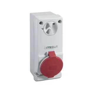 Schneider Electric 83036, Pratika, 5x16 Amper, 3P+N+T, Duvar Prizi, Anahtarlı, IP44