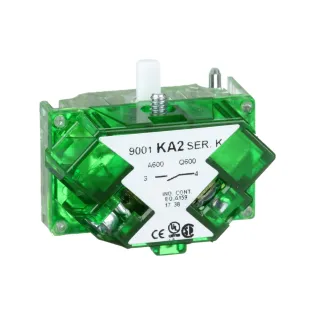 Schneider Electric 9001KA2, Harmony Stil 9, 0-1 Konumlu Mandal Butonlar için Kontak Blok, 1NA