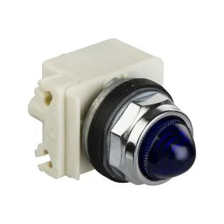 Schneider Electric 9001KP7L9, Harmony Stil 9, Mavi, Sinyal Lambası, 230 Volt AC Dahili Ampullü, 30mm