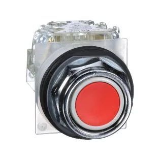 Schneider Electric 9001KR1RH13, Harmony Stil 9, Kırmızı, Yaylı Buton, 1K/A, 30mm