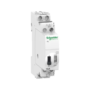Schneider Electric A9C30112, Acti 9 iTL, 16 Amper, Darbe Akım Rölesi, 2NA, 24 Volt AC, 12 Volt DC
