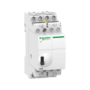 Schneider Electric A9C30814, Acti 9 iTL, 16 Amper, Darbe Akım Rölesi, 4NA, 230-240 Volt AC, 110 Volt DC