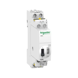 Schneider Electric A9C32816, Acti 9 iETL iTL, 16 Amper, Darbe Akım Rölesi için Uzatma, 1K/A+1NA, 230-240 Volt AC, 110 Volt DC