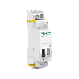 Schneider Electric A9C32836, Acti 9 iETL iTL, 32 Amper, Darbe Akım Rölesi için Uzatma, 1NA, 230-240 Volt AC, 110 Volt DC