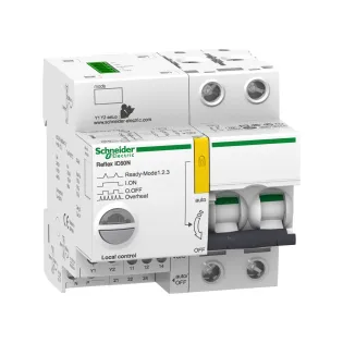 Schneider Electric A9C62225, Acti 9 Reflex iC60, 25 Amper, 2 Kutuplu, Entegre Kontrollü Otomatik Sigorta, 10 kA, Ti24 Haberleşmeli