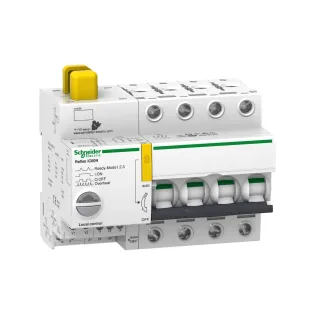 Schneider Electric A9C62440, Acti 9 Reflex iC60, 40 Amper, 4 Kutuplu, Entegre Kontrollü Otomatik Sigorta, 10 kA, Ti24 Haberleşmeli