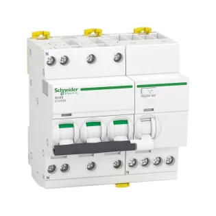Schneider Electric A9DE3710, Acti 9 iDPNa Vigi, 10 Amper, 30mA, AC Tip, Kaçak Akım Korumalı Otomatik Sigorta, 6 kA, 3 Faz+Nötr
