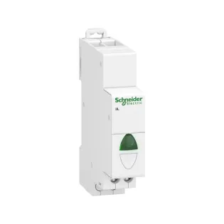 Schneider Electric A9E18321, Acti9 iIL, Yeşil Ledli, Ray Tipi Sinyal Lambası, 110-230 Volt AC