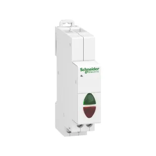 Schneider Electric A9E18325, Acti9 iIL, Yeşil ve Kırmızı Ledli, Ray Tipi Sinyal Lambası, 110-230 Volt AC