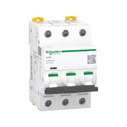 Schneider Electric A9F73340, Acti 9 iC60N, 40 Amper, 3 Kutuplu, B Tipi, Otomatik Sigorta, 6 kA, 3x40B