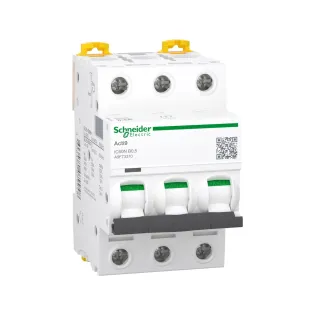 Schneider Electric A9F73370, Acti 9 iC60N, 0.5 Amper, 3 Kutuplu, B Tipi, Otomatik Sigorta, 6 kA, 3x0.5B