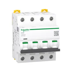 Schneider Electric A9F73402, Acti 9 iC60N, 2 Amper, 4 Kutuplu, B Tipi, Otomatik Sigorta, 6 kA, 4x2B