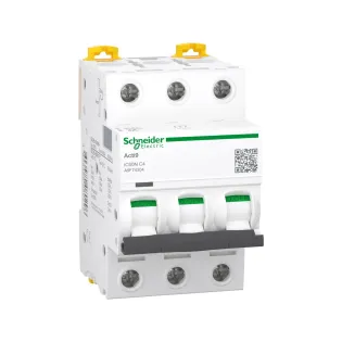 Schneider Electric A9F74304, Acti 9 iC60N, 4 Amper, 3 Kutuplu, C Tipi, Otomatik Sigorta, 6 kA, 3x4C