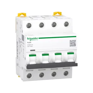 Schneider Electric A9F74406, Acti 9 iC60N, 6 Amper, 4 Kutuplu, C Tipi, Otomatik Sigorta, 6 kA, 4x6C