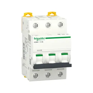 Schneider Electric A9F84303, Acti 9 iC60H, 3 Amper, 3 Kutuplu, C Tipi, Otomatik Sigorta, 10 kA, 3x3C