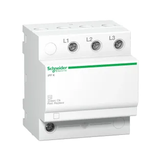Schneider Electric A9L15597, Acti 9 iPF 20, AG Parafudr, 3 Kutup, Tip 2, C Sınıfı, 20 kA