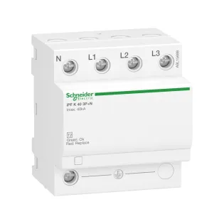 Schneider Electric A9L15688, Acti 9 iPF 40, AG Parafudr, 3 Kutup+Nötr, Tip 2, C Sınıfı, 40 kA