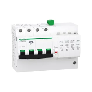 Schneider Electric A9L16297, Acti 9 iQuick PRD20r, Sigorta Korumalı AG Parafudr, 3 Kutup+Nötr, Tip 2, C Sınıfı, 20 kA
