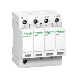 Schneider Electric A9L40600, Acti 9 iPRD40, Kartuşlu Tip, AG Parafudr, 3 Kutup+Nötr, Tip 2, C Sınıfı, 40 kA