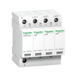 Schneider Electric A9L40600, Acti 9 iPRD40, Kartuşlu Tip, AG Parafudr, 3 Kutup+Nötr, Tip 2, C Sınıfı, 40 kA