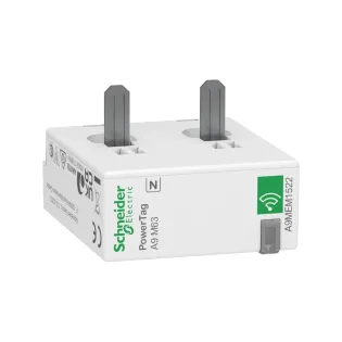 Schneider Electric A9MEM1522, Acti 9 PowerTag, 63 Amper, 2 Kutuplu, Wireless Enerji Sensörü, Alttan Montaj, Kablosuz