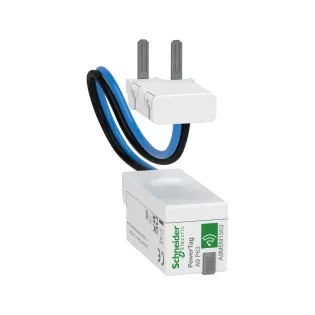 Schneider Electric A9MEM1563, Acti 9 PowerTag, 63 Amper, 2 Kutuplu, Kaçak Akım Korumalı Sigortalar için Wireless Enerji Sensörü, Alttan Montaj, Kablolu ve Soketli
