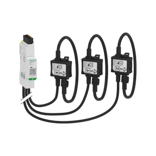 Schneider Electric A9MEM1590, Acti 9 PowerTag, 200 Amper, 4 Kutuplu, Wireless Enerji Sensörü, Baraya Montaj