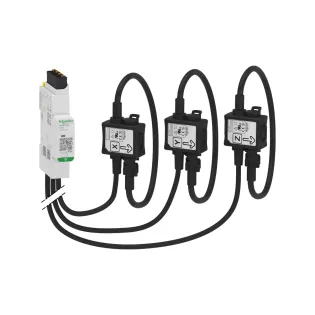 Schneider Electric A9MEM1591, Acti 9 PowerTag, 600 Amper, 4 Kutuplu, Wireless Enerji Sensörü, Baraya Montaj