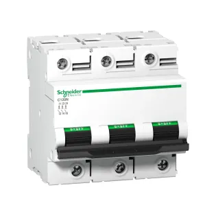 Schneider Electric A9N18367, Acti 9 C120N, 100 Amper, 3 Kutuplu, C Tipi, Otomatik Sigorta, 10 kA, 3x100C