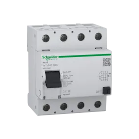 Schneider Electric A9R11492, Acti 9 iID, 125 Amper, 30mA, AC Tip, Kaçak Akım Koruma Rölesi, 4 Kutuplu (3 Faz+Nötr)
