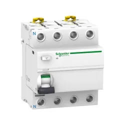 Schneider Electric A9R24463, Acti 9 iID, 63 Amper, 300mA, A Tip, Kaçak Akım Koruma Rölesi, 4 Kutuplu (3 Faz+Nötr)