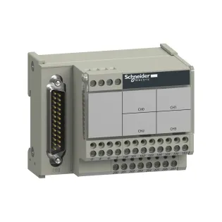 Schneider Electric ABE7CPA412, Modicon M340/M580, BMXART Modülleri için Cold Junction Kompanzasyonlu Ön Bağlantı Modülü, 4 Termokupl için