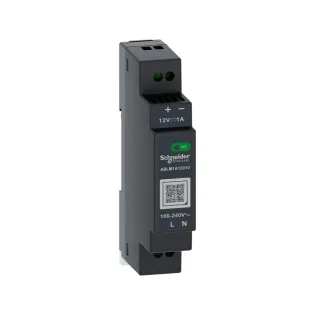 Schneider Electric ABLM1A12010, Phaseo ABL7, 12 W, 1 Amper, 12 Volt DC, Ray Tipi Güç Kaynağı, Monofaze 100-240 Volt AC Giriş Gerilimi