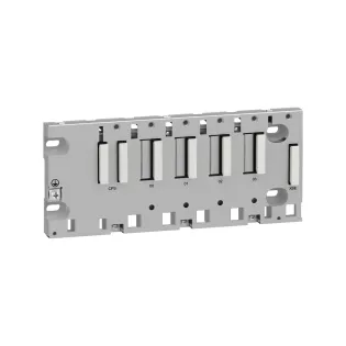 Schneider Electric BMXXBP0400, Modicon M340, Programlanabilir Otomasyon Kontrolörleri için Montaj Plakası(Omurga), 4 Slotlu