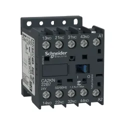 Schneider Electric CA2KN22B7, TeSys K, 2NA+2NK, Mini Yardımcı Kontaktör, 24 Volt AC