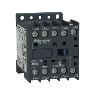 Schneider Electric CA3KN40ED, TeSys K, 4NA, Mini Yardımcı Kontaktör, 48 Volt DC